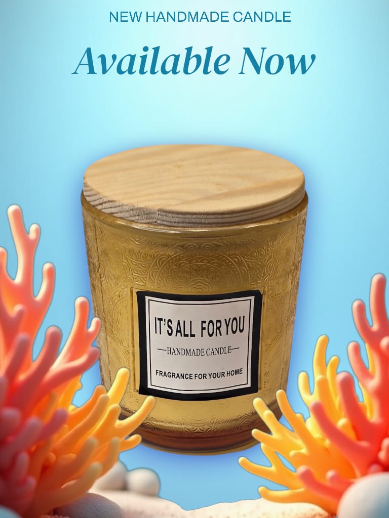 شمعة مصنوعة يدوياً