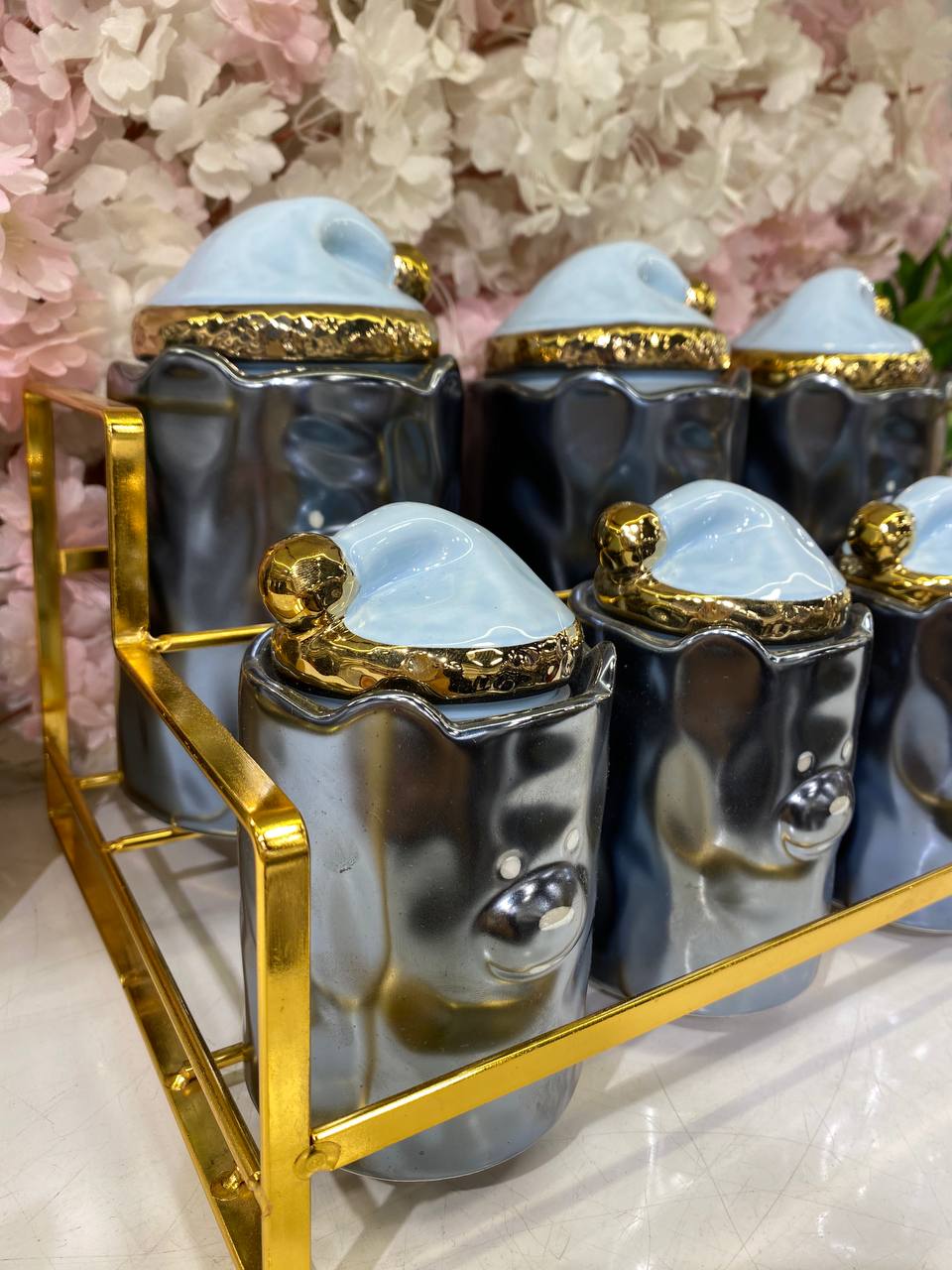 Teedy Bear Porcelain Spice Set