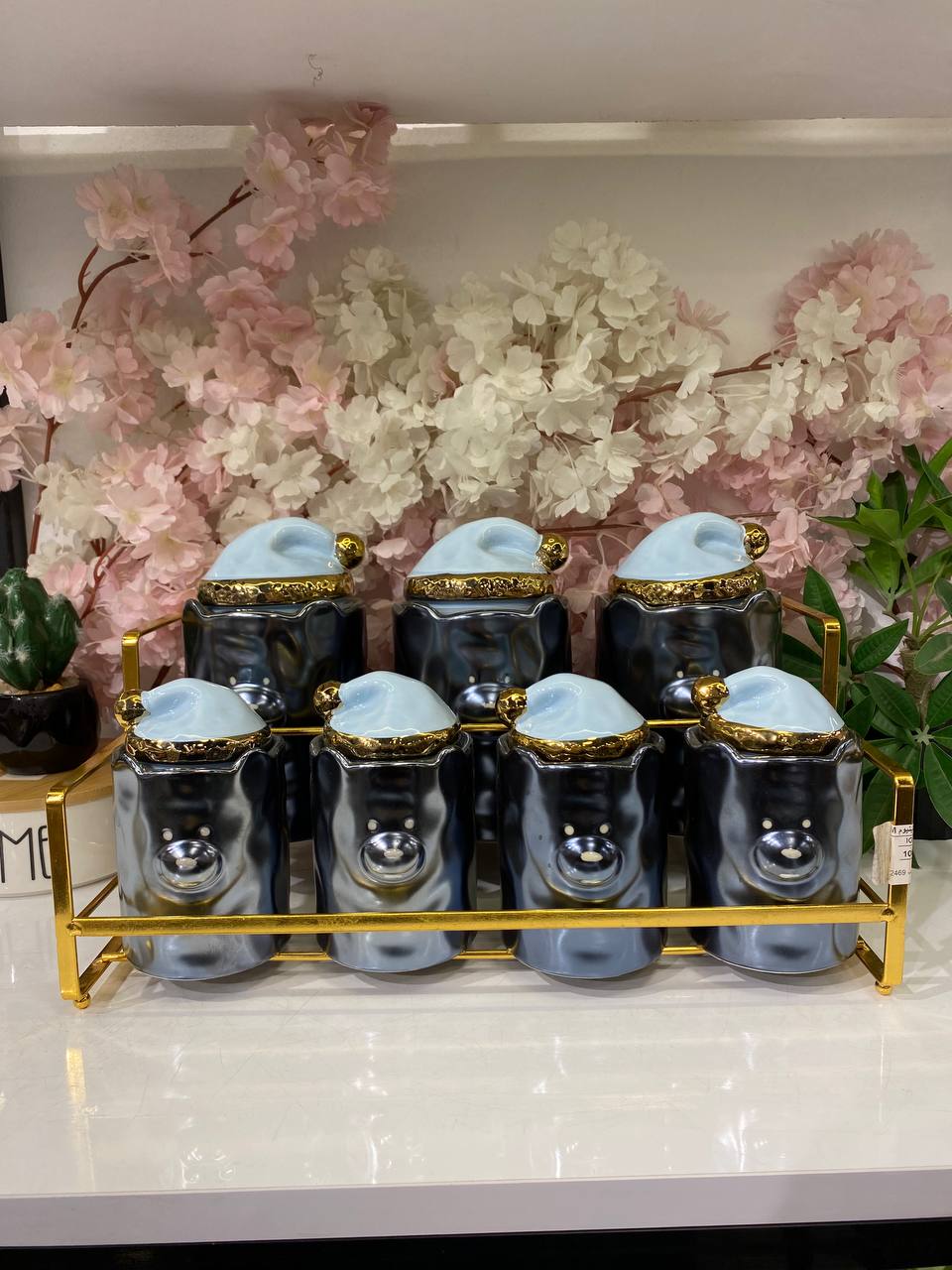 Teedy Bear Porcelain Spice Set