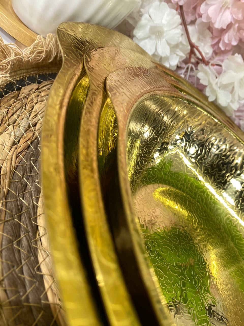 Serving bowls with Arabic pattern, luxurious and gold color&nbsp;Fixed ++