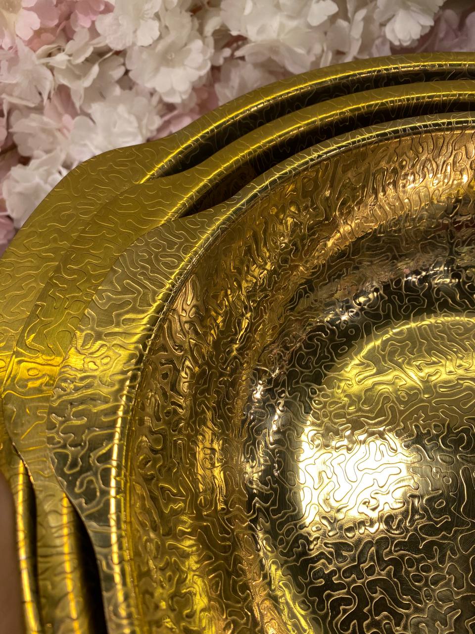 Serving bowls with Arabic pattern, luxurious and gold color&nbsp;Fixed ++