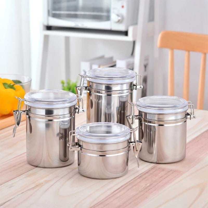4-Piece Stainless Steel Clip-on Legume Set