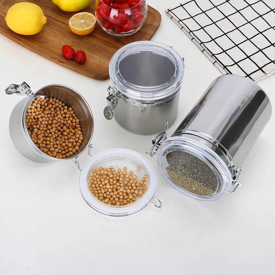 4-Piece Stainless Steel Clip-on Legume Set