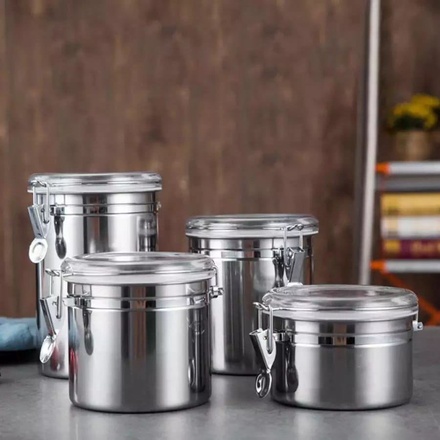 4-Piece Stainless Steel Clip-on Legume Set