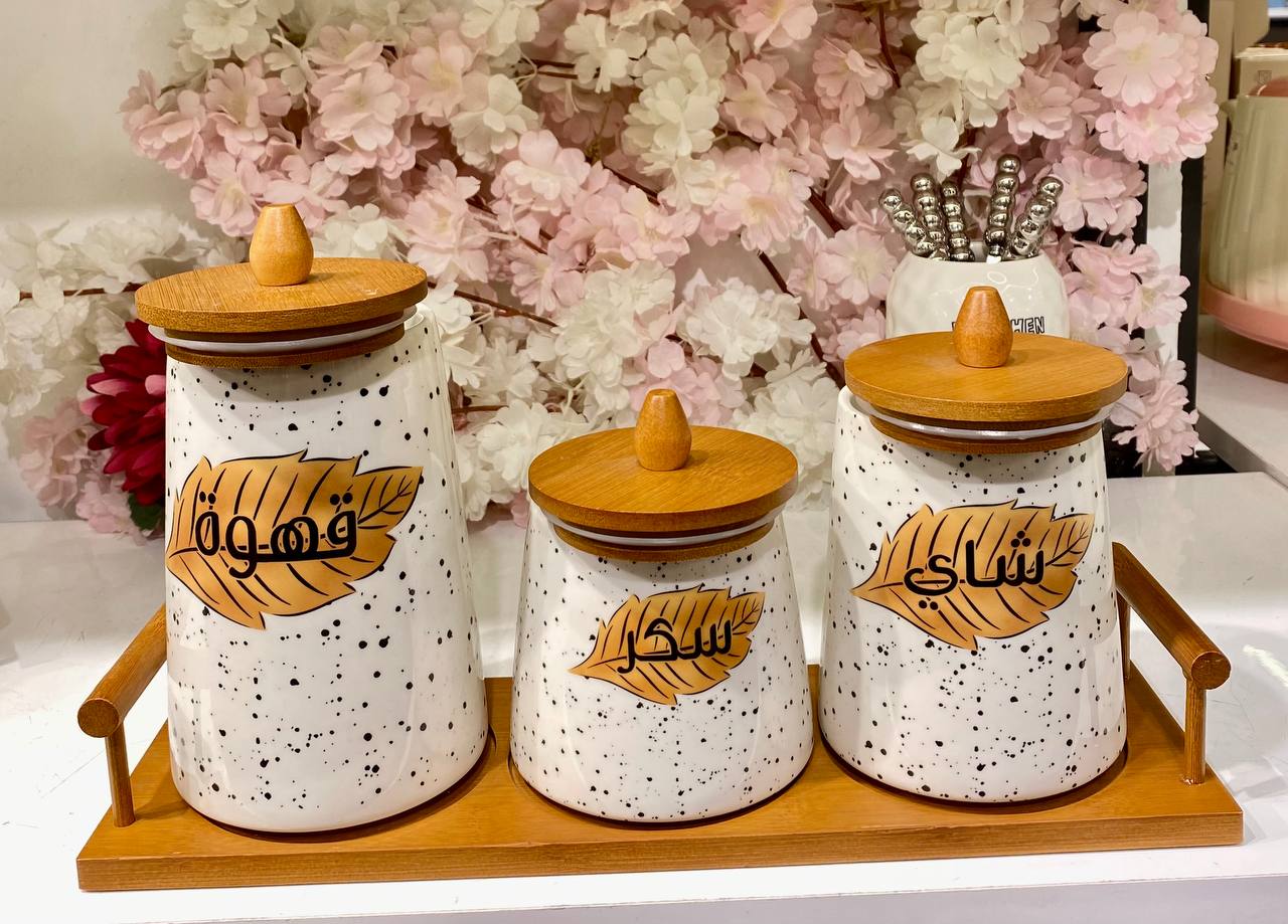 Tea, sugar, and coffee set High-quality porcelain