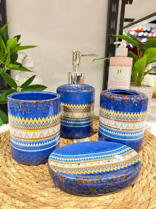 Chic porcelain bathroom set