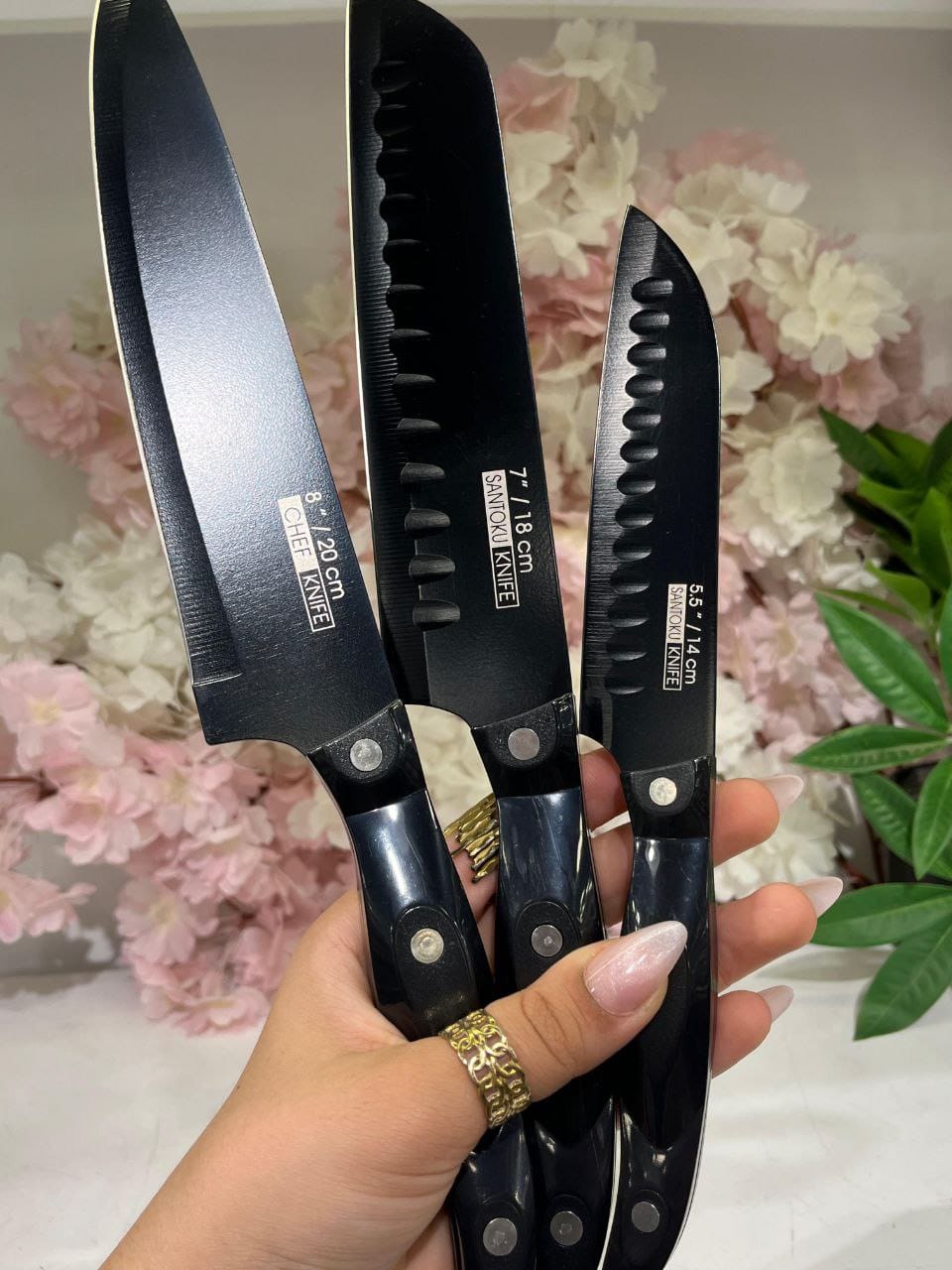 High-Quality Stainless Steel knives 18 Piece + Wooden Stand