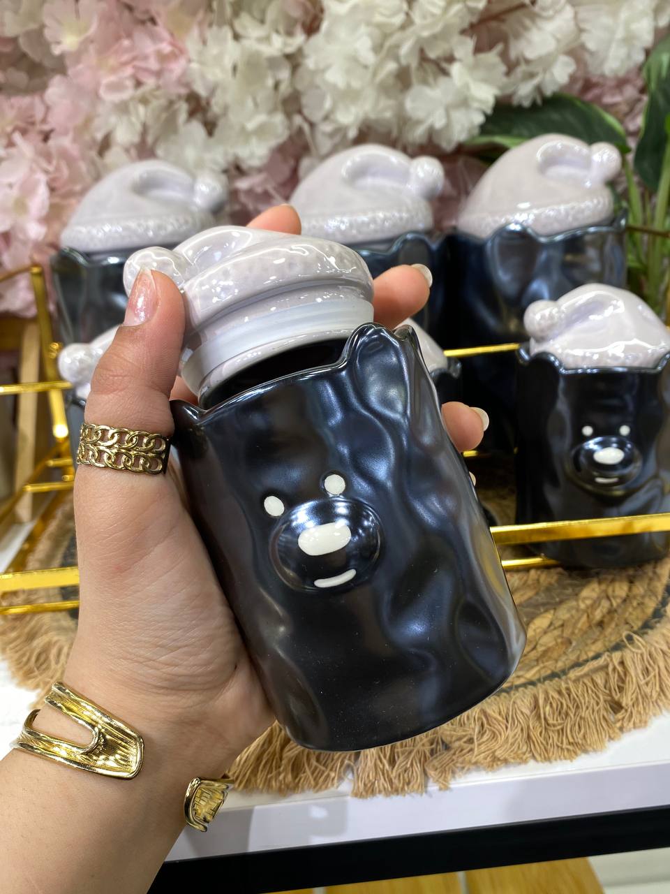 Teedy Bear Porcelain Spice Set