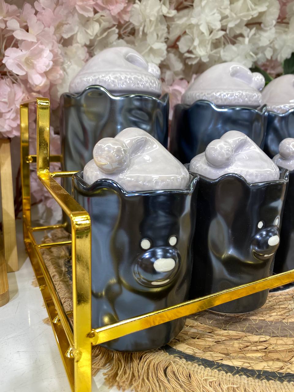 Teedy Bear Porcelain Spice Set