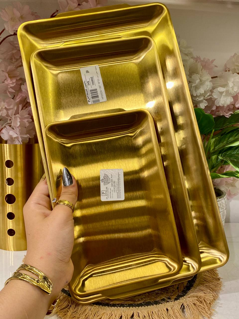 An Elegant Gold Serving Dish