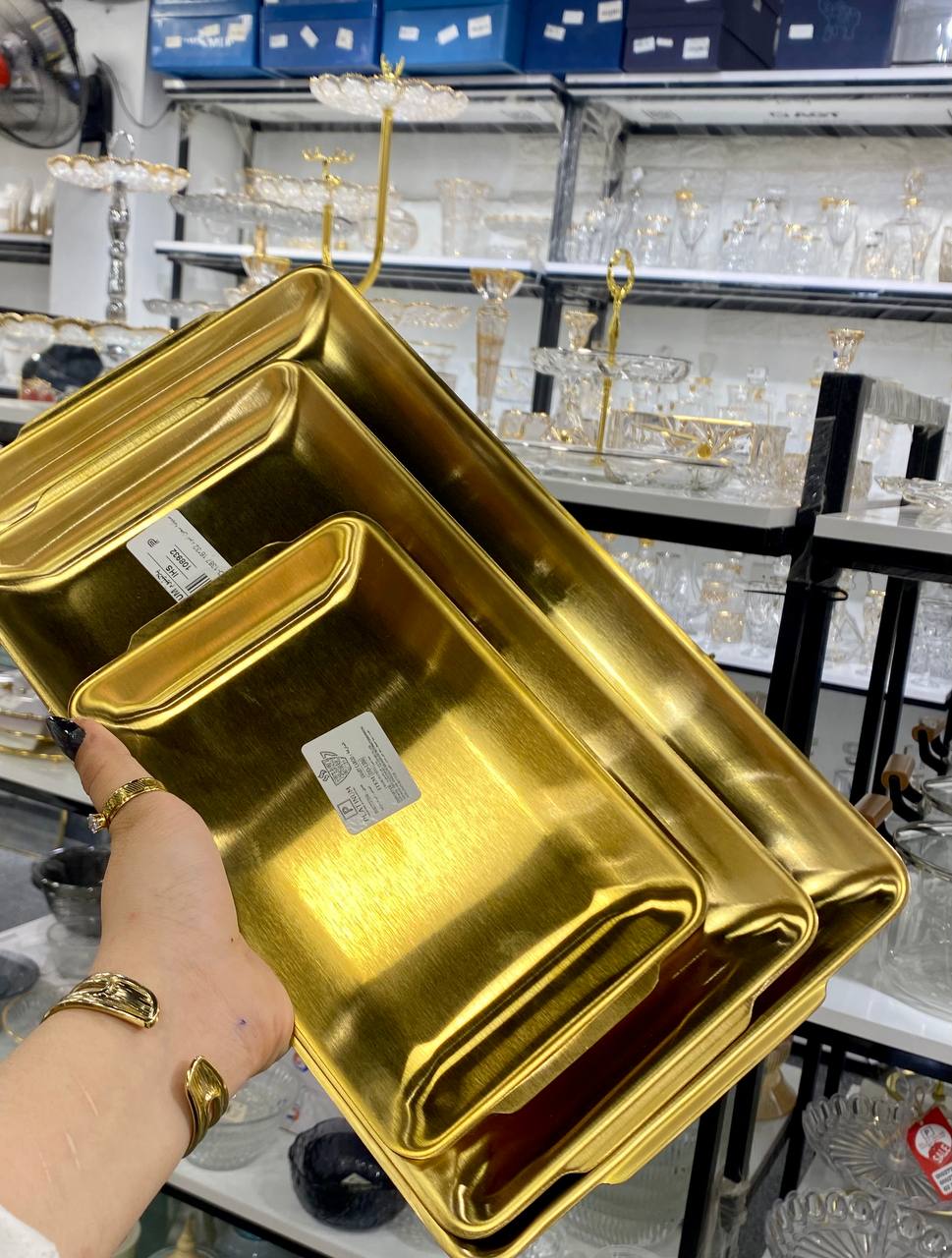 An Elegant Gold Serving Dish