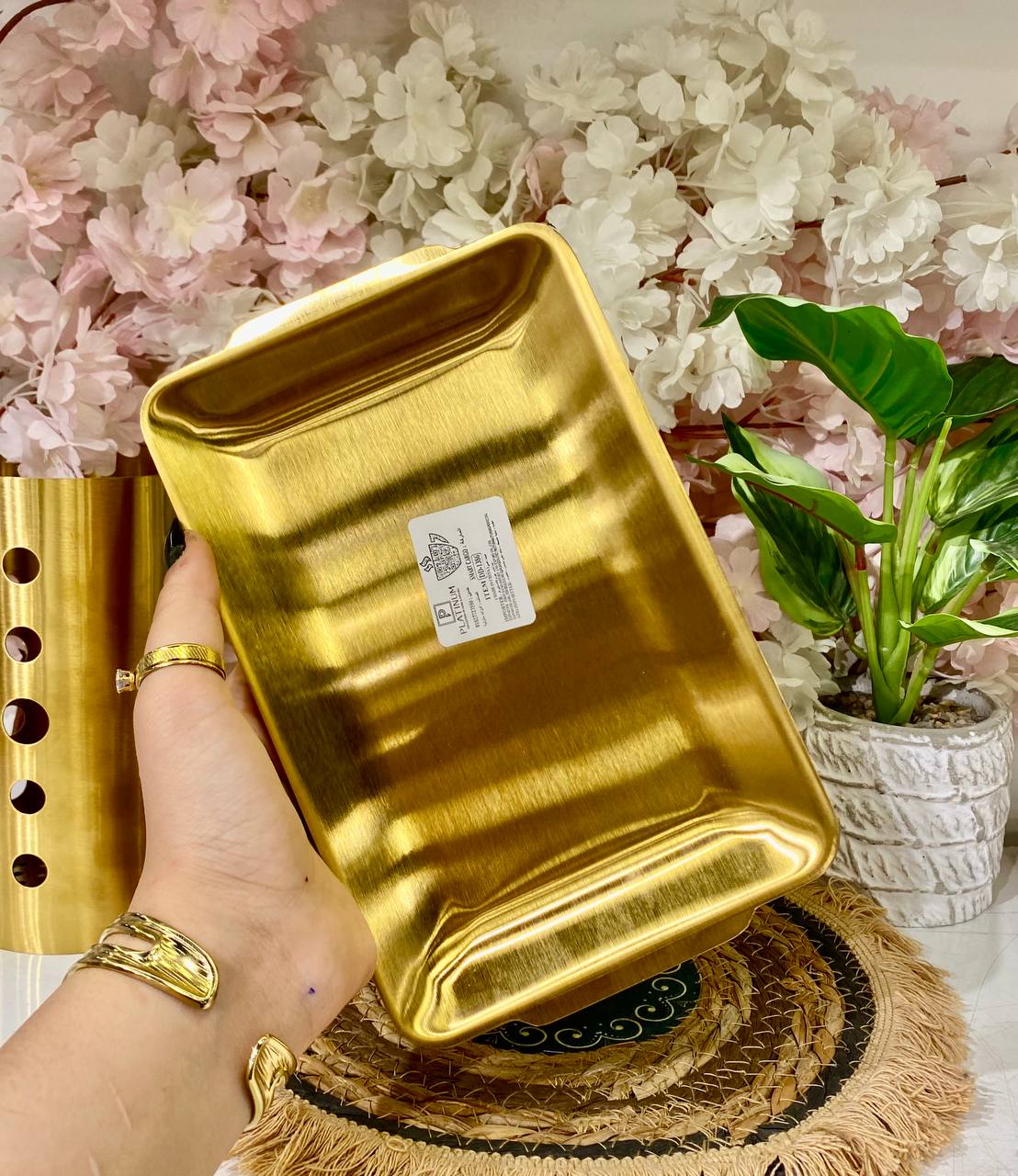 An Elegant Gold Serving Dish