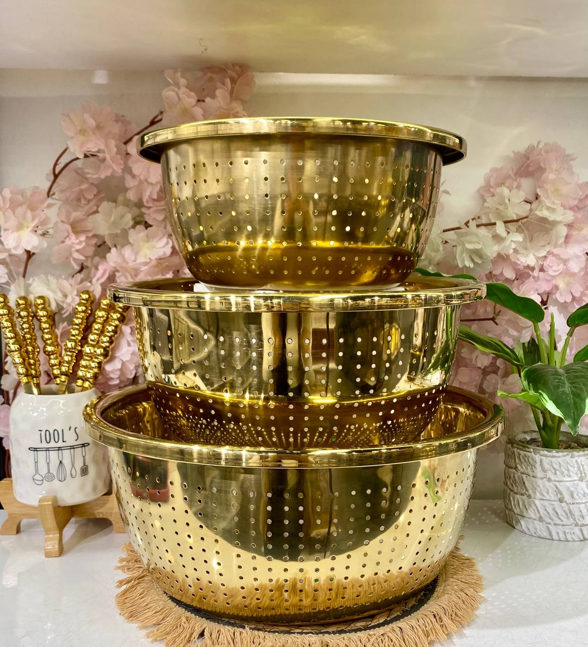 Gold Stainless Steel Strainers