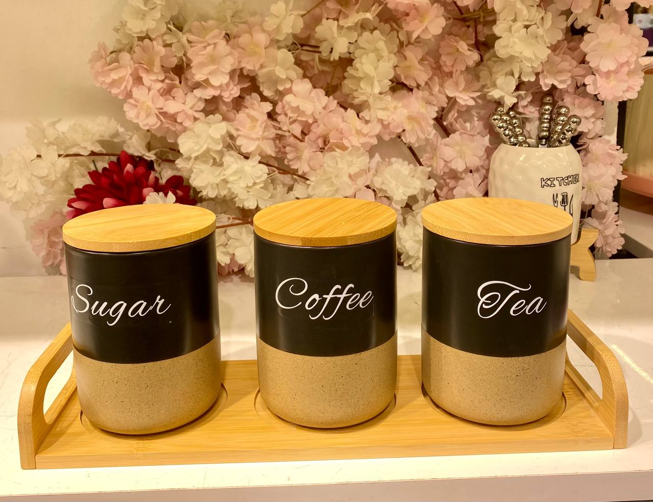 Elegant Tea, Sugar, and Coffee Set