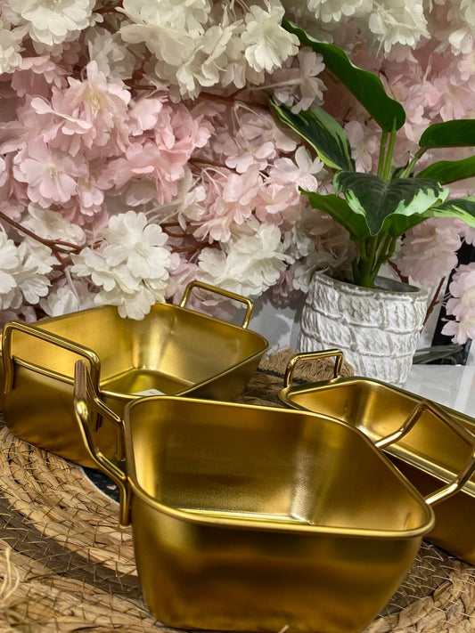 Gold Plated Stainless Steel Serving Trays