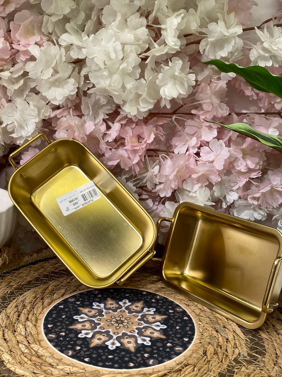 Gold Plated Stainless Steel Serving Trays